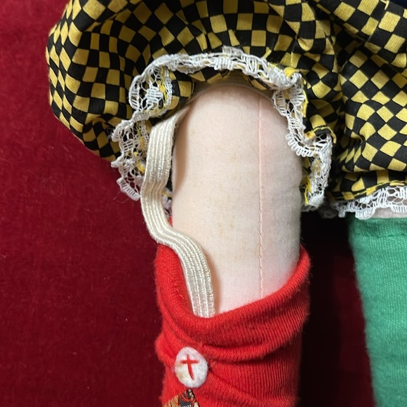 Pippi Longstocking Plush Cloth Doll (Astrid Lindgren 1988) Plush 17” Vintage - Picture 8 of 9